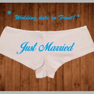 Wedding gift, Just Married, Wedding Panties